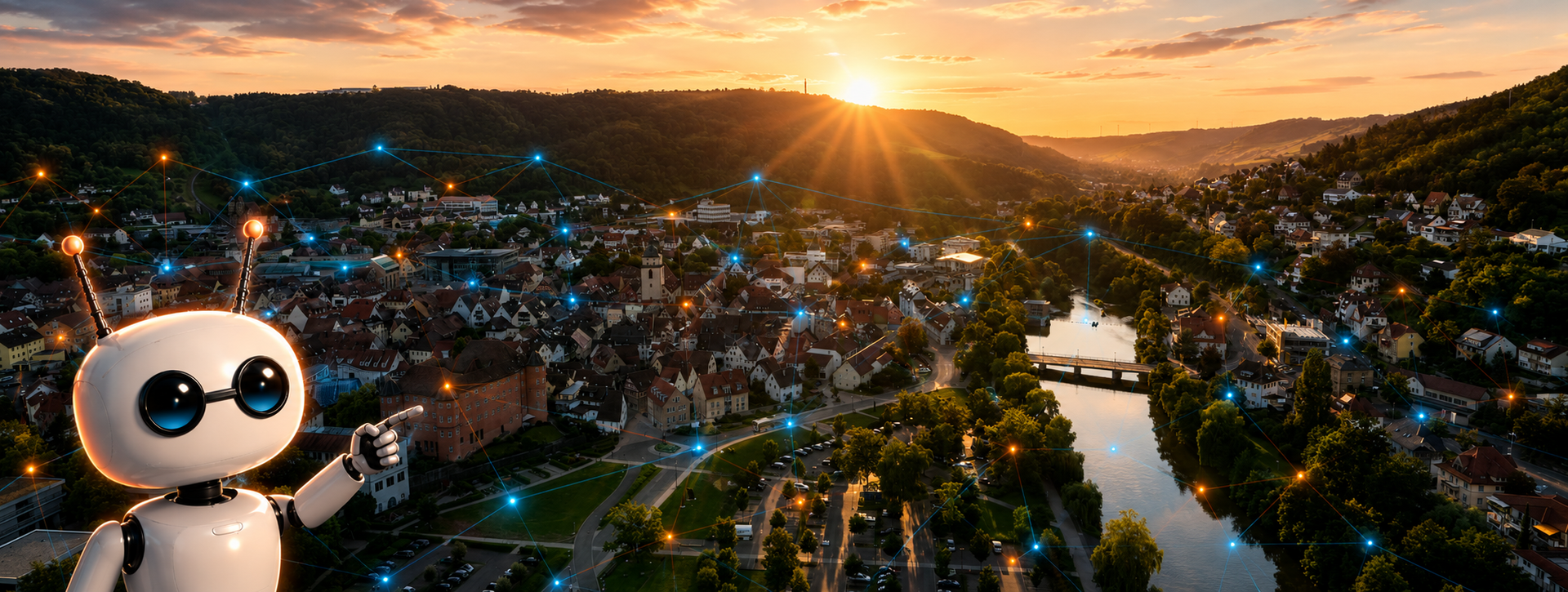 Luftbild von Künzelsau