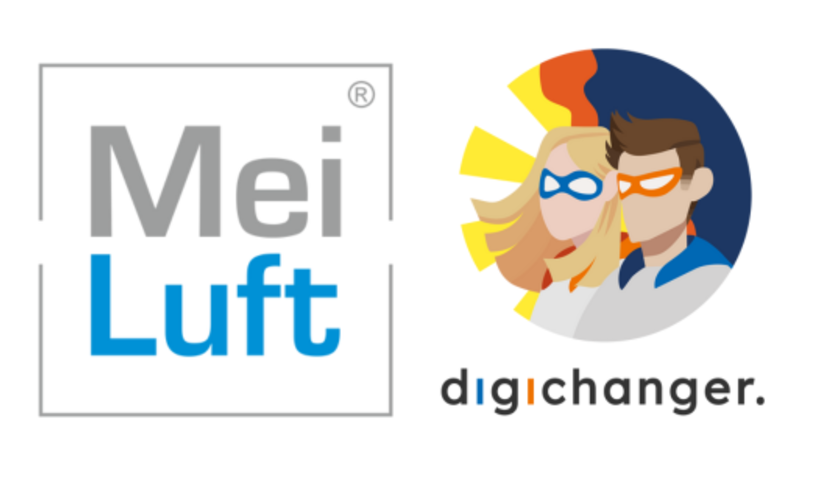 Logo von MeiLuft neben dem Logo der DigiChanger